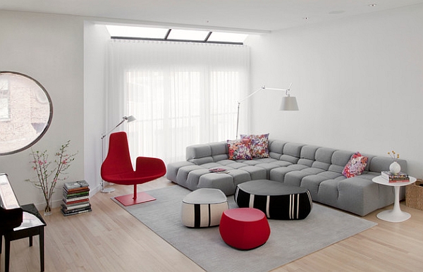 Tufted sofa combines comfort and style