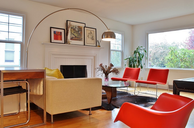 Vintage style living room with contemporary touches