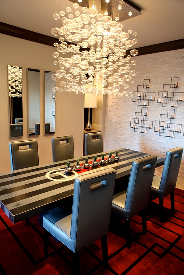 modern cascading chandelier