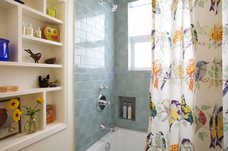 A few chirpy birds for the bathroom shower curtain!