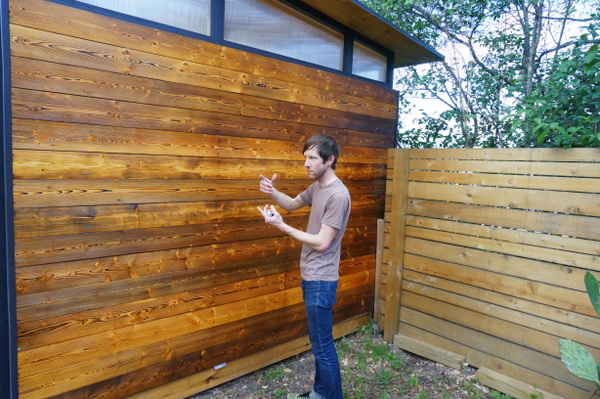 Andy Pluta discusses how he added customized side paneling to his tiny house