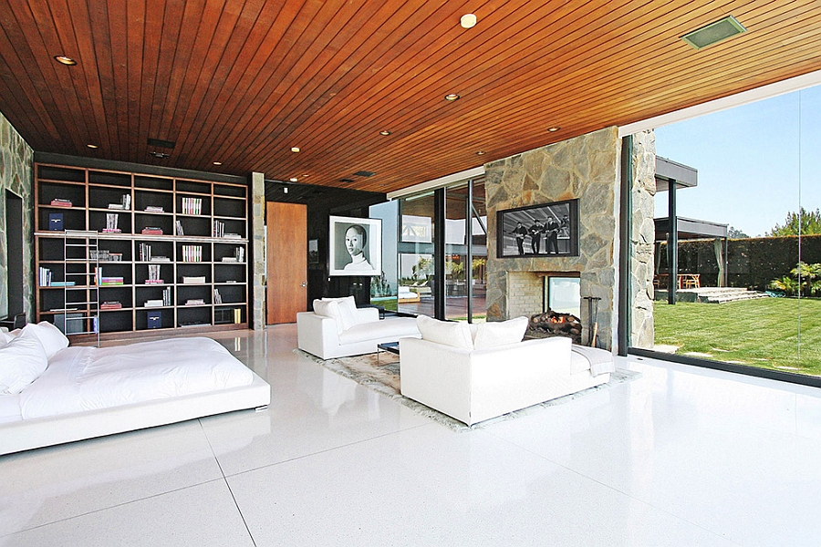 Beautiful Bedroom with a home library next to it