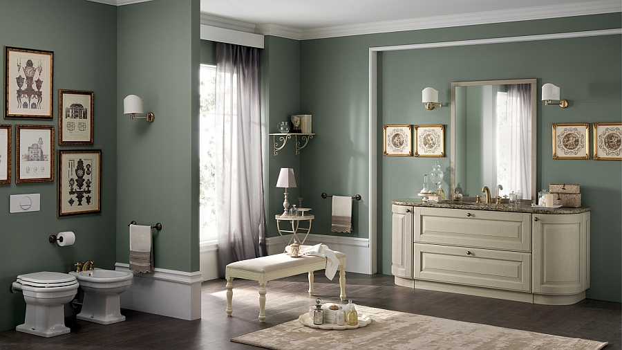 Beautiful curves and a warm color palette inspire a plush classical style