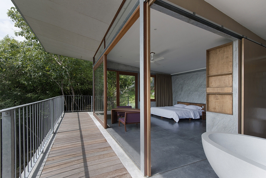 Bedroom with sweeping views of the outdoors