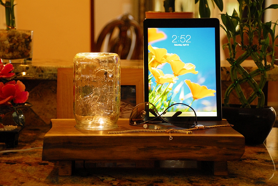 Change your bedside lighting with a simple switch of mason jars!