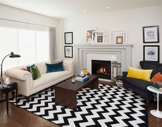 Snazz Up Your Living Room With Smart Chevron Patterns