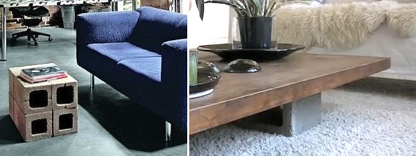 Cinder block coffee table ideas