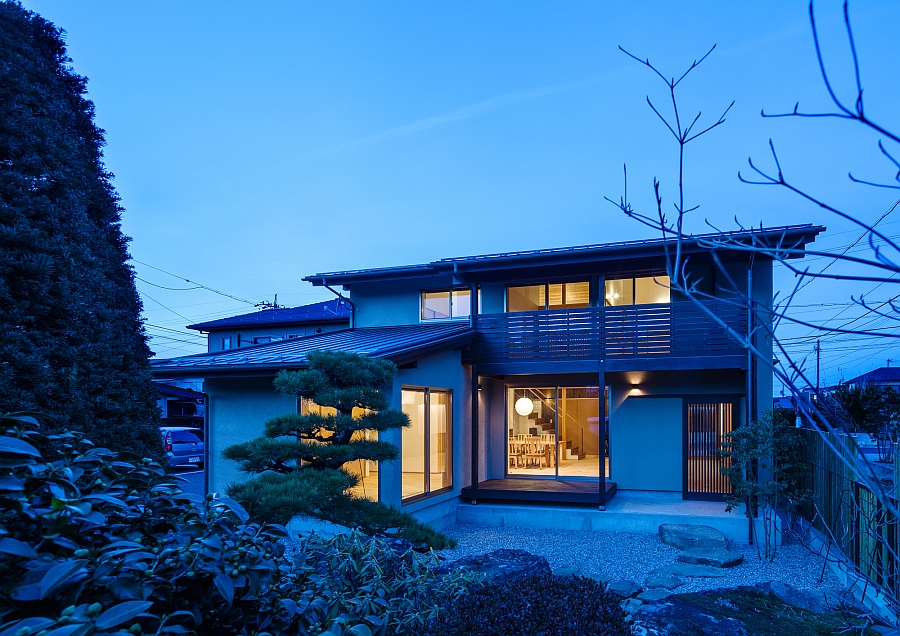 Cocoon House at dusk