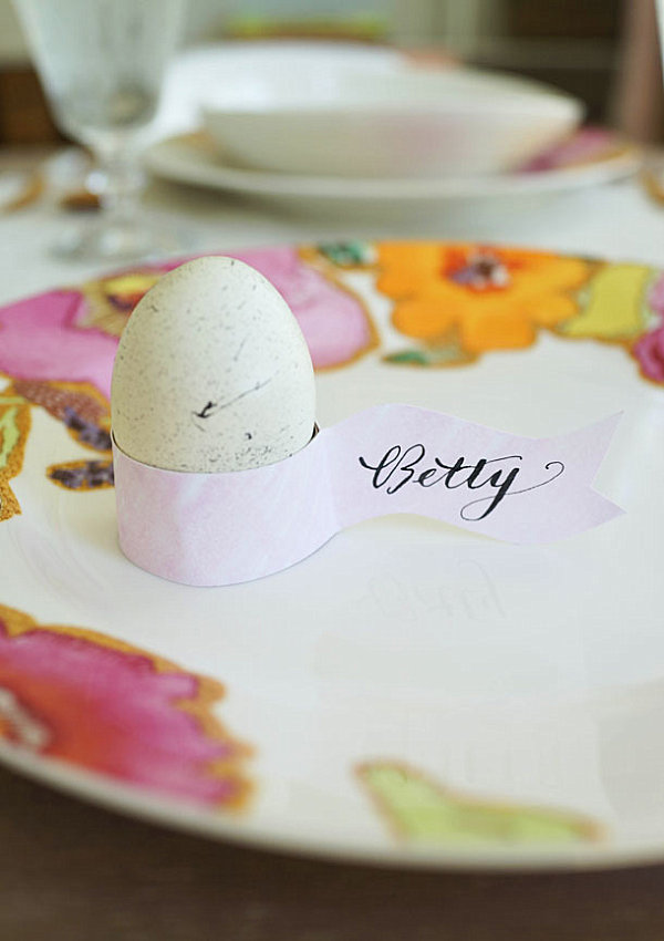 DIY Easter place cards