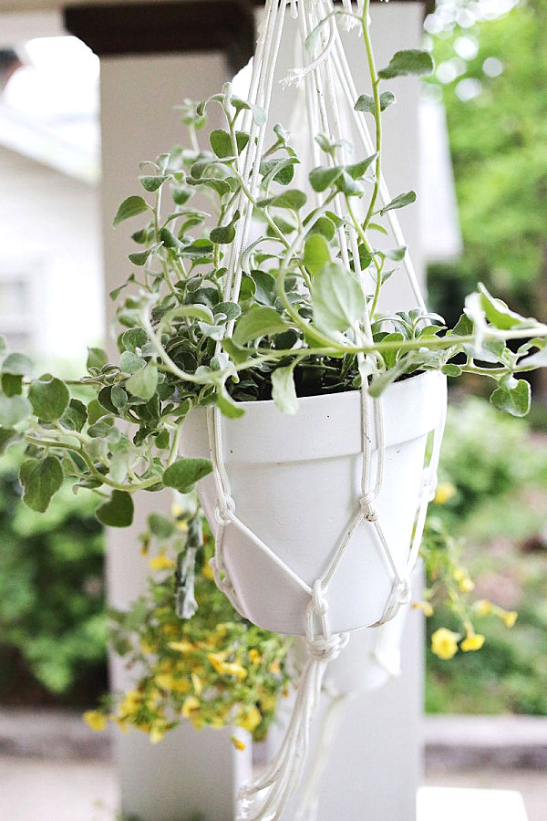 hanging diy planter planters make outdoor add curb appeal projects craft easy ways front porch affordable afternoon some plants sewing