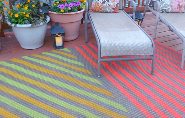DIY outdoor rug