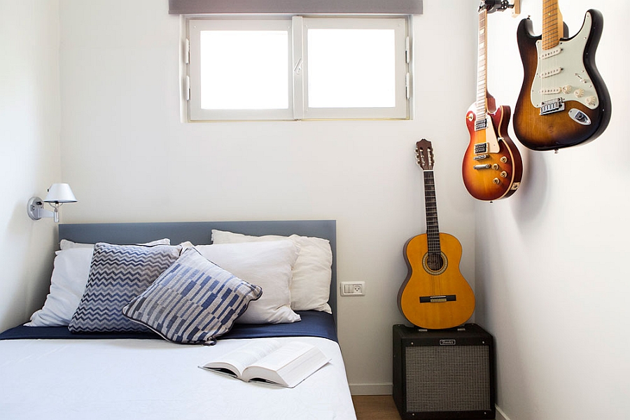 Decorating the boys' room with guitar