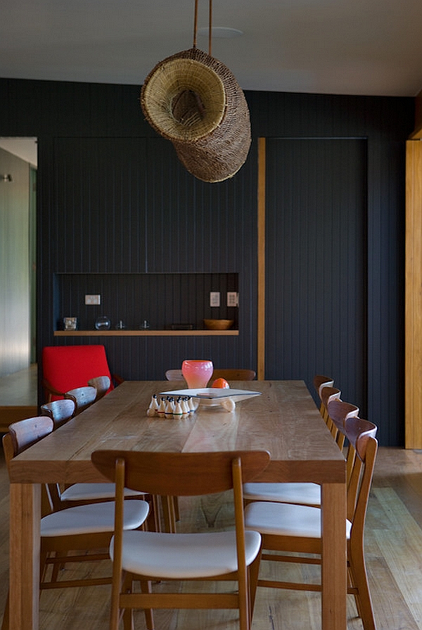 Dining room designed to host big dinner parties