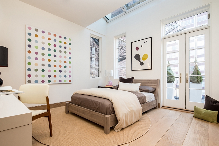 Elegant and comfy bedroom of the NYC Penthouse