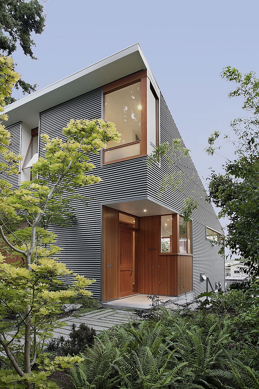 Entrance to the single family house in Seattle