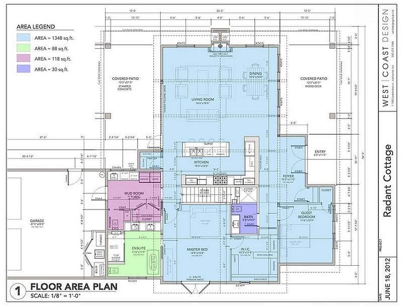 Floor plan of the dreamy house in British Columbia