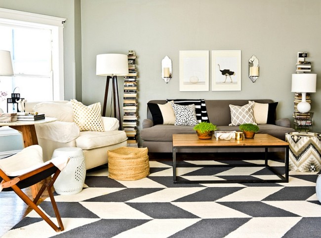 chevron living room ideas