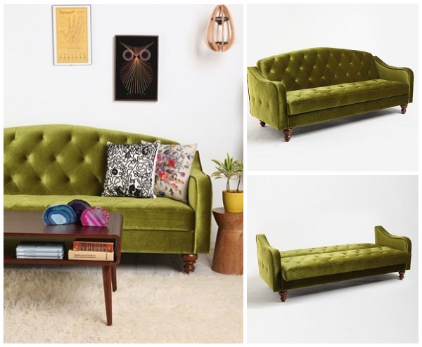 Green sleeper sofa