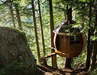 Tranquil Treehouse Cabin In Canada Offers A Getaway Concealed By Nature!