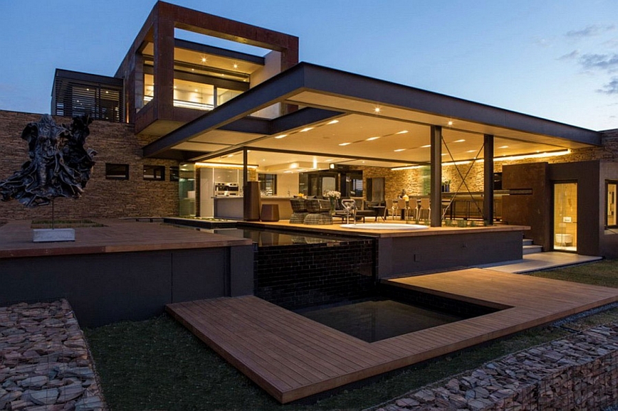 Lavish House Reinterprets The Classic Bush Lodge With Contemporary Flair   House Boz By Nico Van Der Meulen Architects 