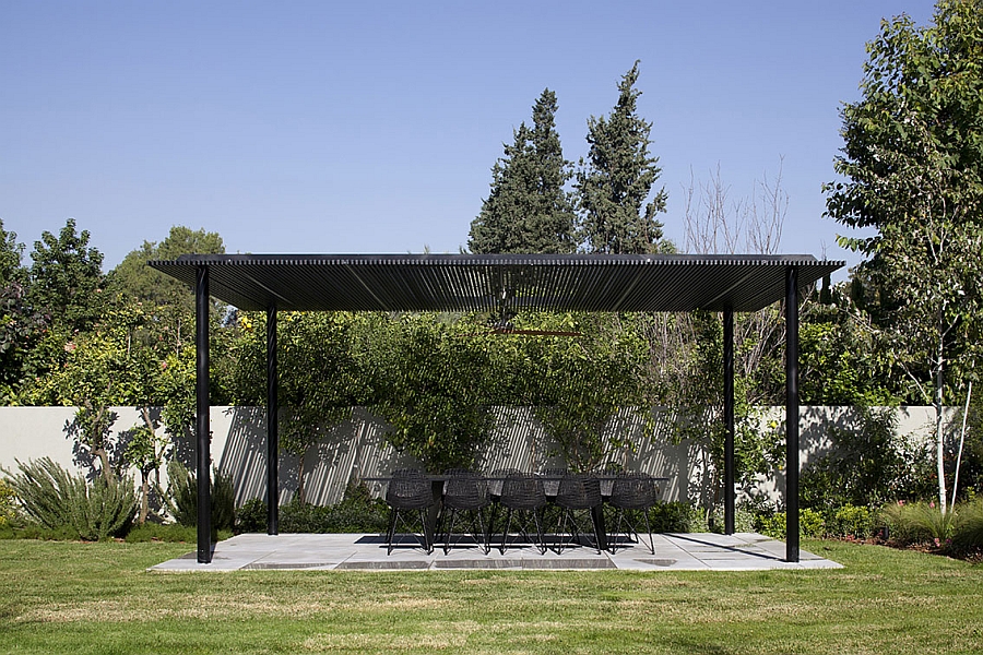 Lovely shaded pergola in the backyard