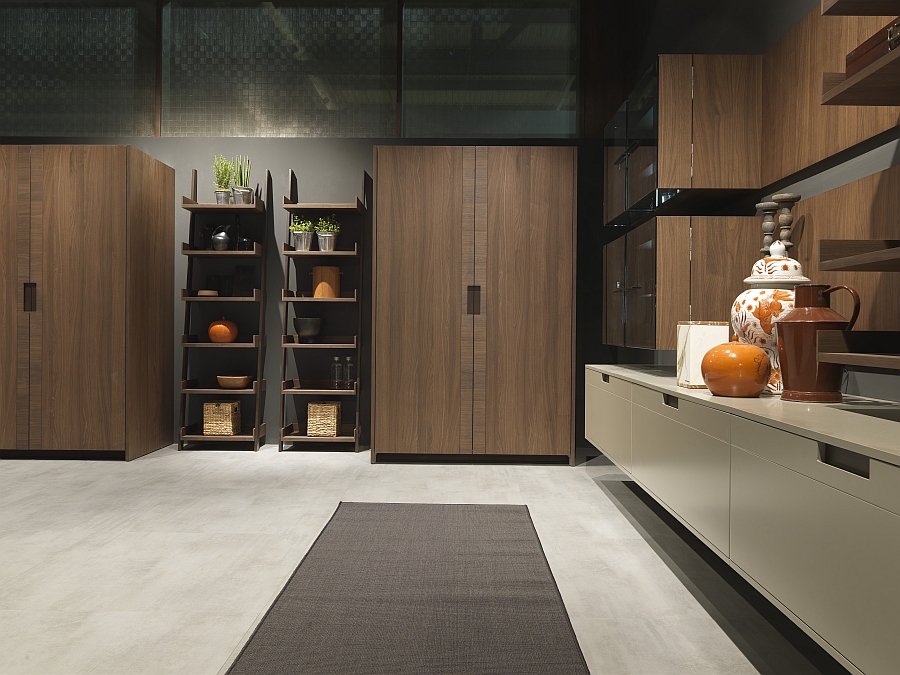 Lovely use of wood in the contemporary kitchen