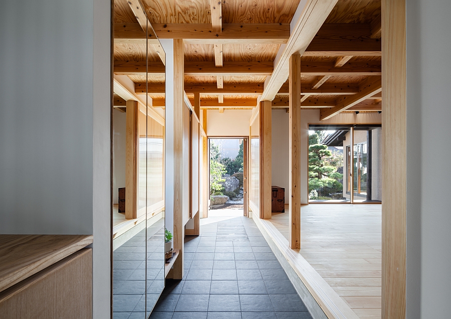 Open interiors of the Japanese home with ample natural light