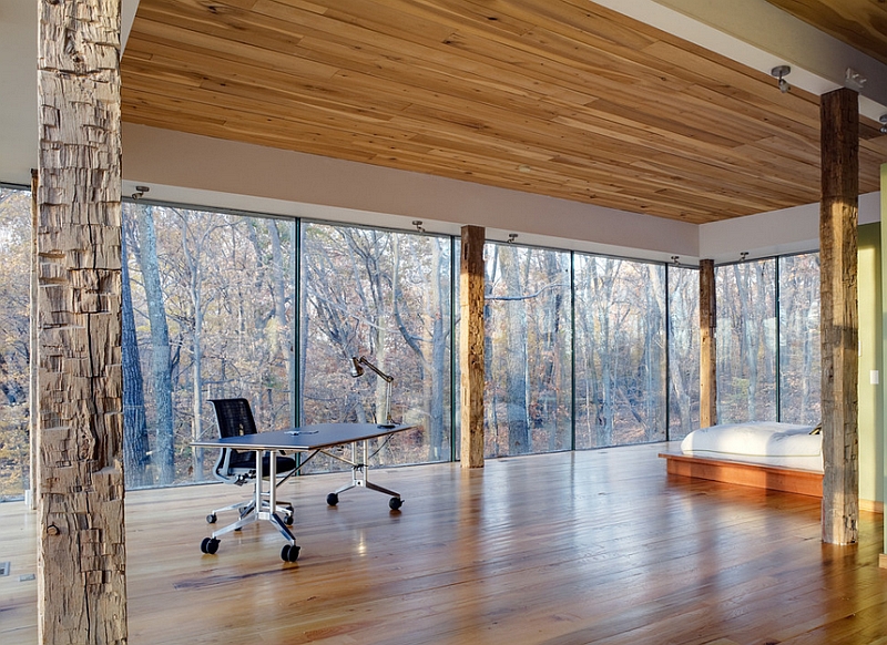 Perfect minimalist bedroom for a nature lover