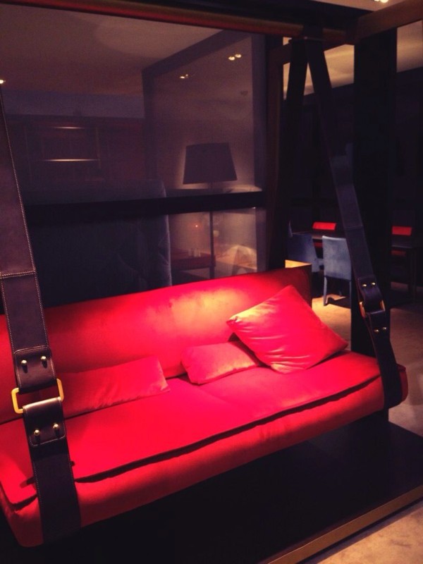 Red Hanging Chair - XXX - iSaloni 2014