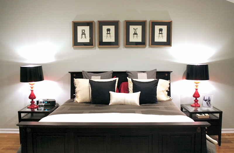  Black And White Room With Red Accents 