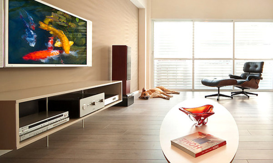 Display Your Television On A Modern Media Console