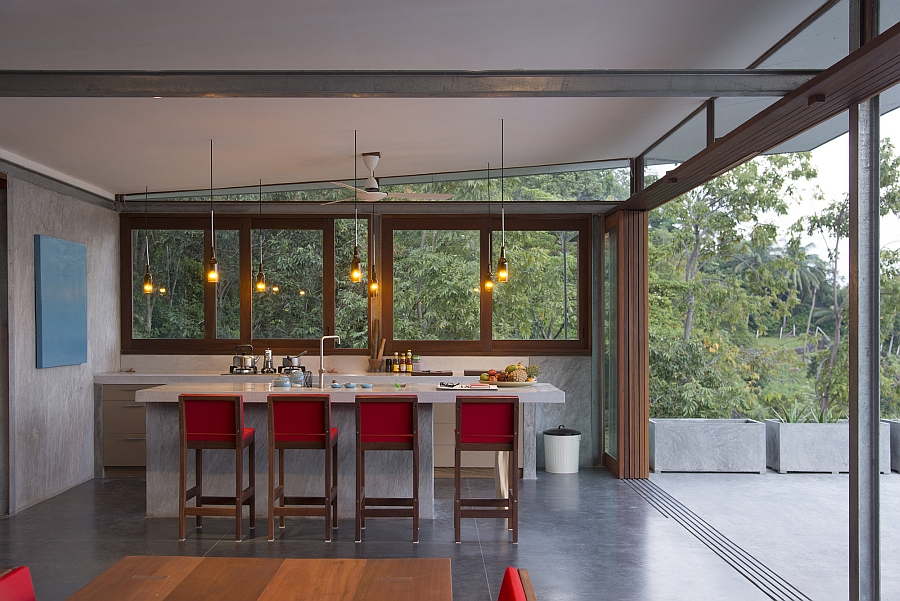 Small kitchen and serving area