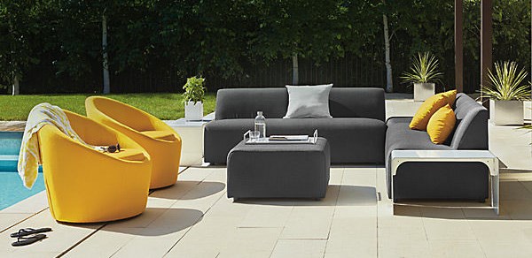 Contemporary outdoor seating hot sale