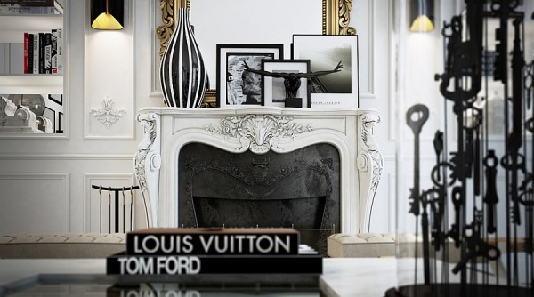 Illustration of Apartments With Glitter Ceilings In Glamorous Complex