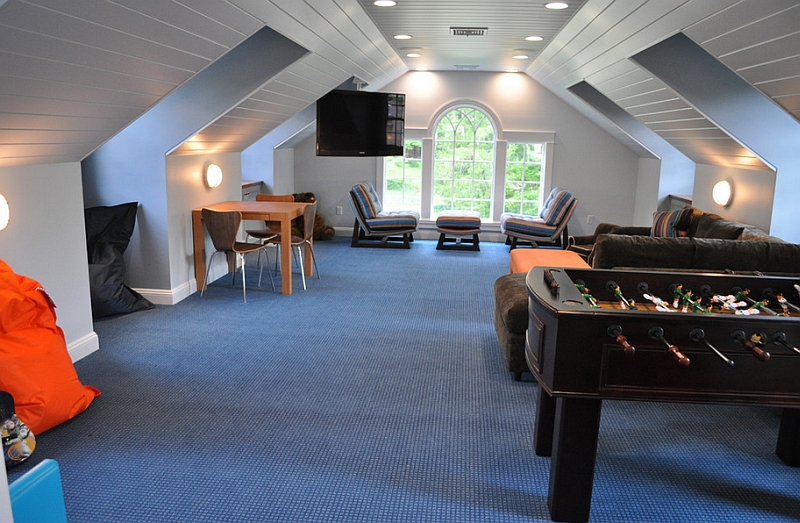 How To Transform Your Attic Into A Fun Game Room