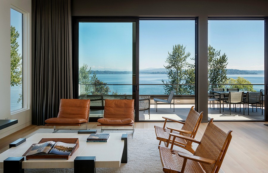 Sweeping views of Lake Washington from the Madrona House