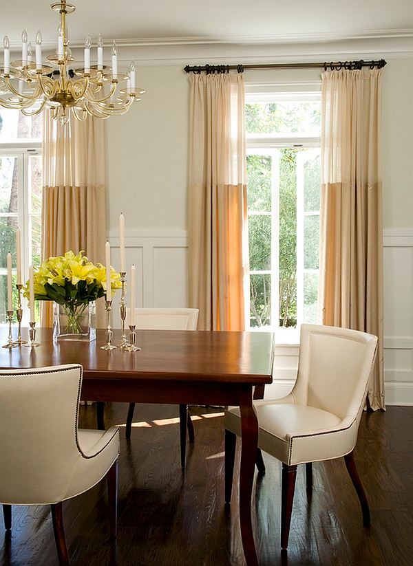 Top sheer curtains let in light even while offering ample privacy