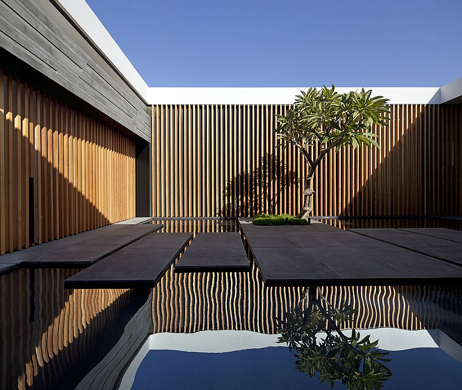 Trees enliven and add mystic aura to indoor courtyards