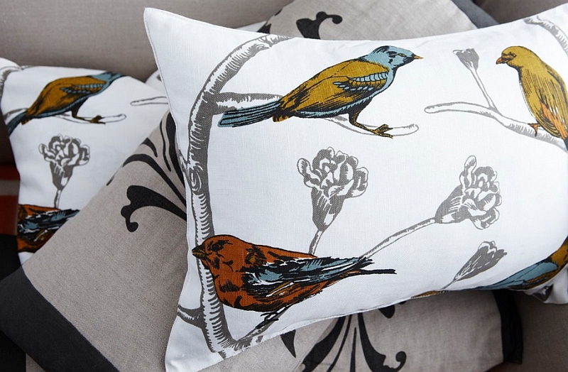 Use bird prints in colors that reflect spring freshness