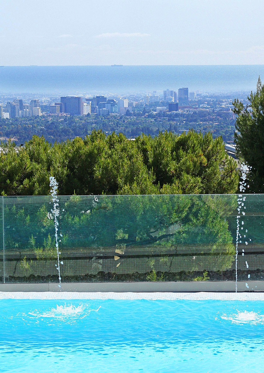 View of Beverly Hills from the pool