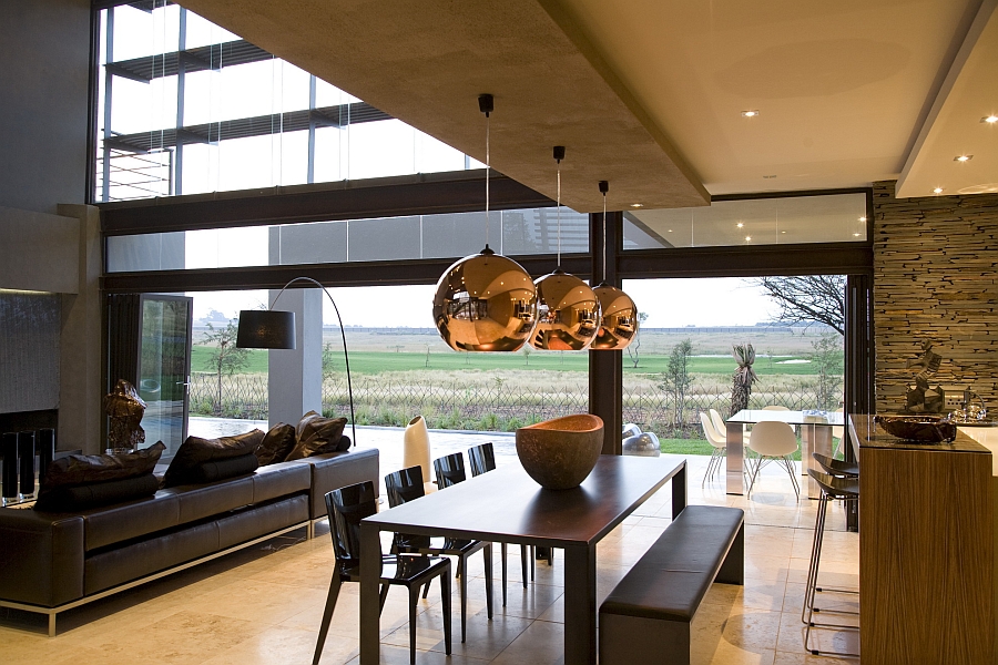 View of the open plan living area