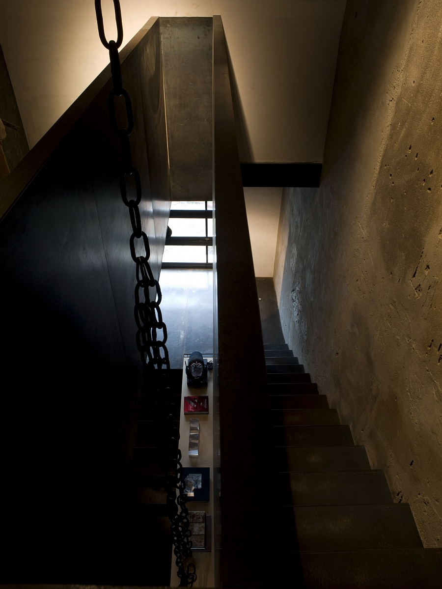 View of the staircase from the top