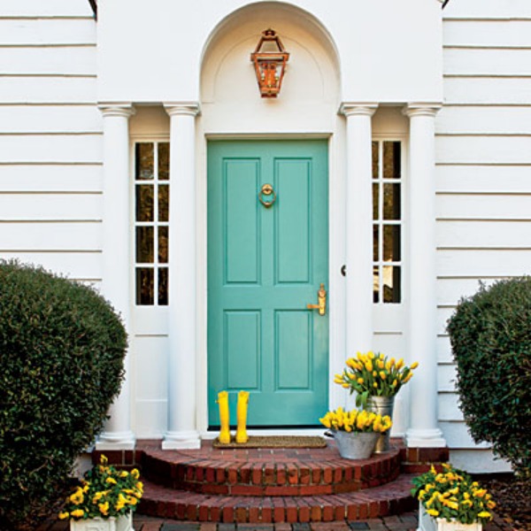 aqua front door