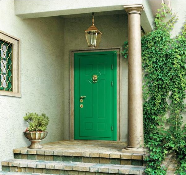 kelly green front door