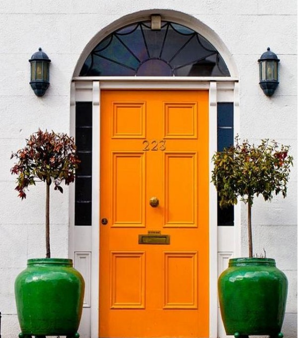 orange front door