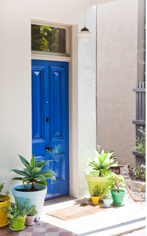 royal blue front door