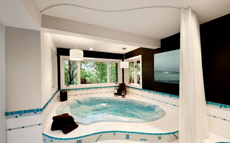 How To Decorate Hot Tub Room Leadersrooms 