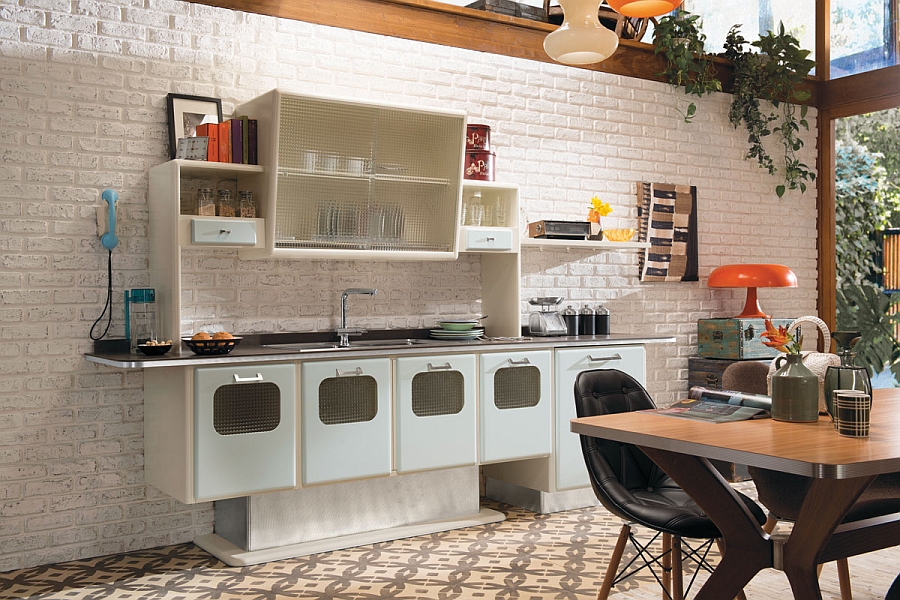 Bring back the 1950s with a vintage modular kitchen crafted for your home