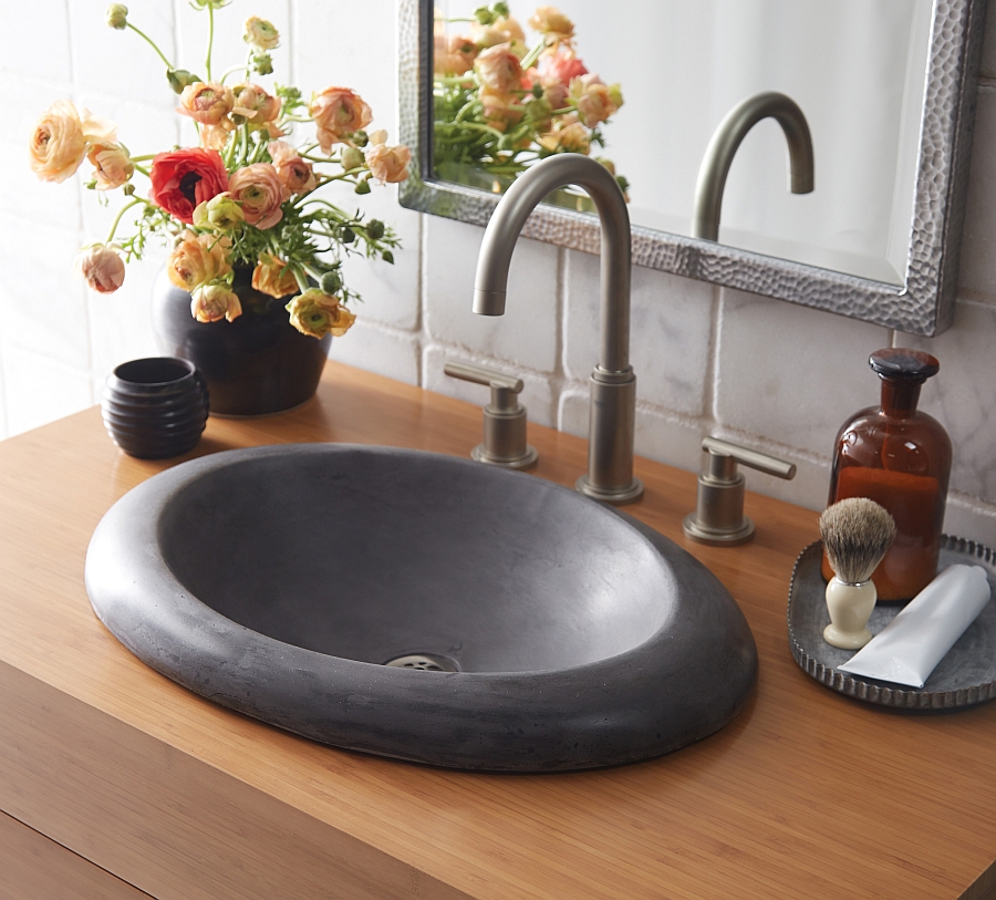 Clean, Contemporary Cuyama Sink from the NativeStone Lineup