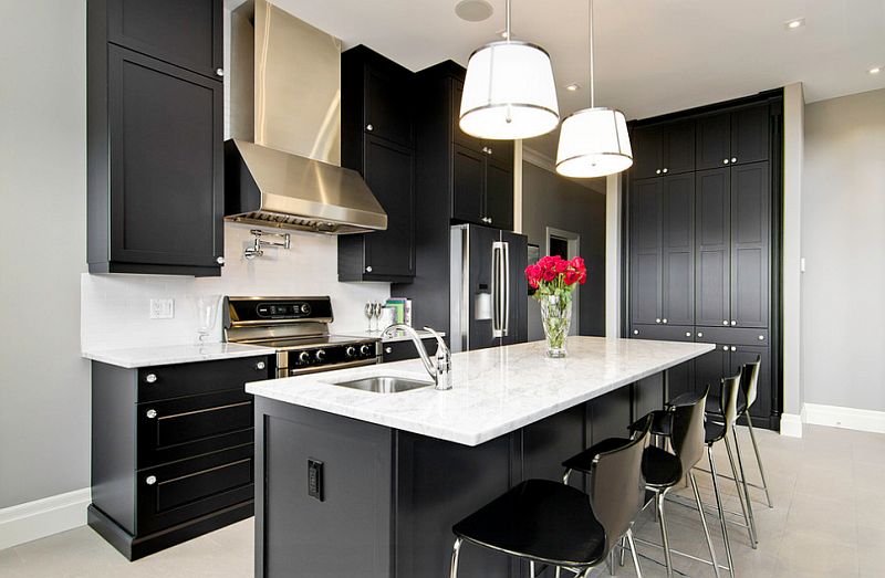 Awesome black and white kitchen designs Black And White Kitchens Ideas Photos Inspirations